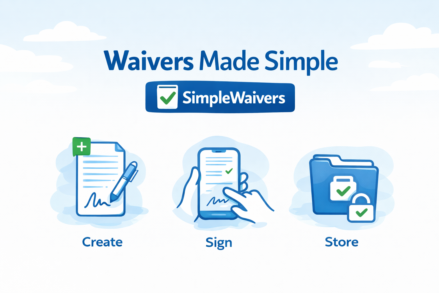 Create, sign, and store waivers digitally with Simple Waivers